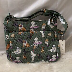 VERA BRADLEY Dog Park Essential Extra Large Crossbody Bag in Green